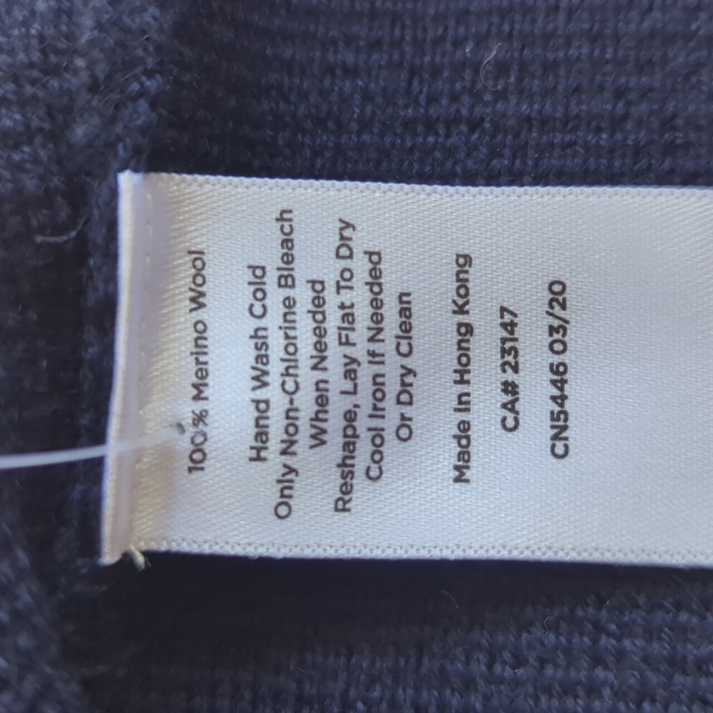 NWOT Talbots Soft Merino Wool V-Neck Knit Sweater Dress MEDIUM Blue - Picture 3 of 13